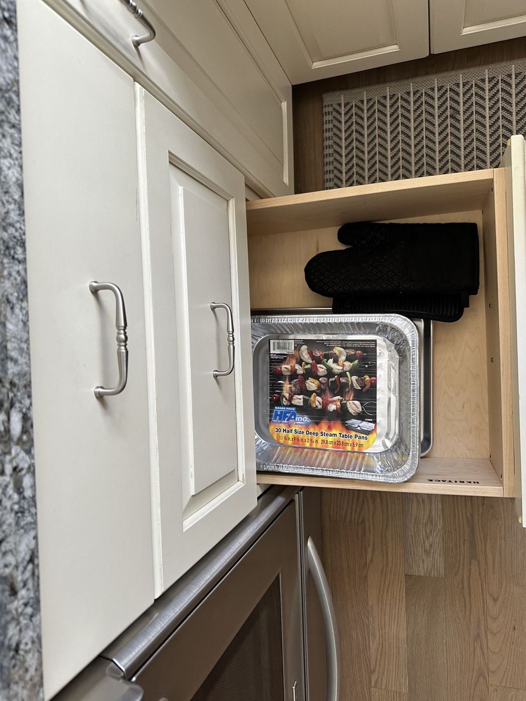 Foil pans drawer